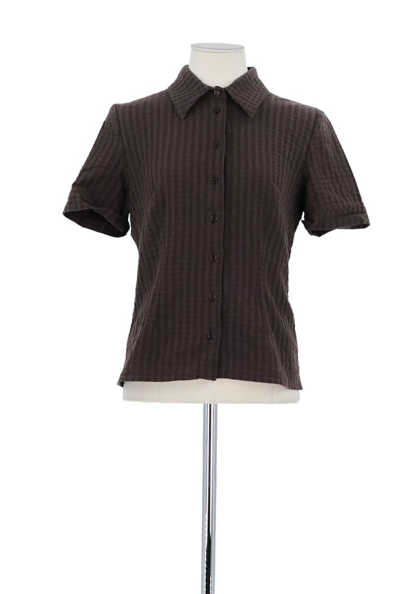 Chemise Rouje Marron en Coton, taille M - Seconde Main