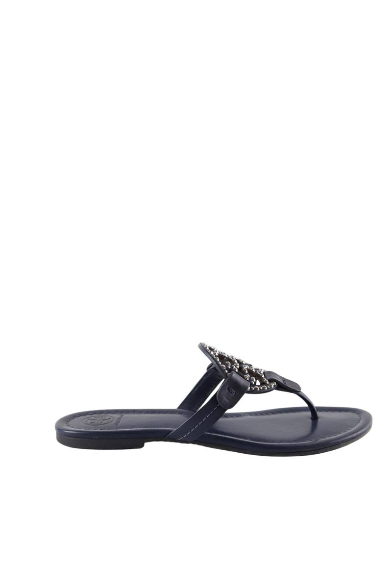 Tongs Tory Burch Bleu