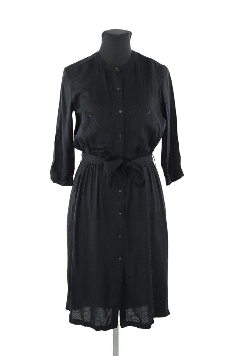 Robe SESSUN Manches 3/4 Modèle MARIE ROSIE Noir & Rouge - Taille XS (34), Neuve Sans étiquettes