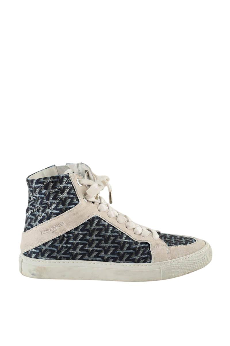 Baskets Zadig & Voltaire En Cuir Blanc Pour Femme - Taille 40 - Occasion Très Bon état