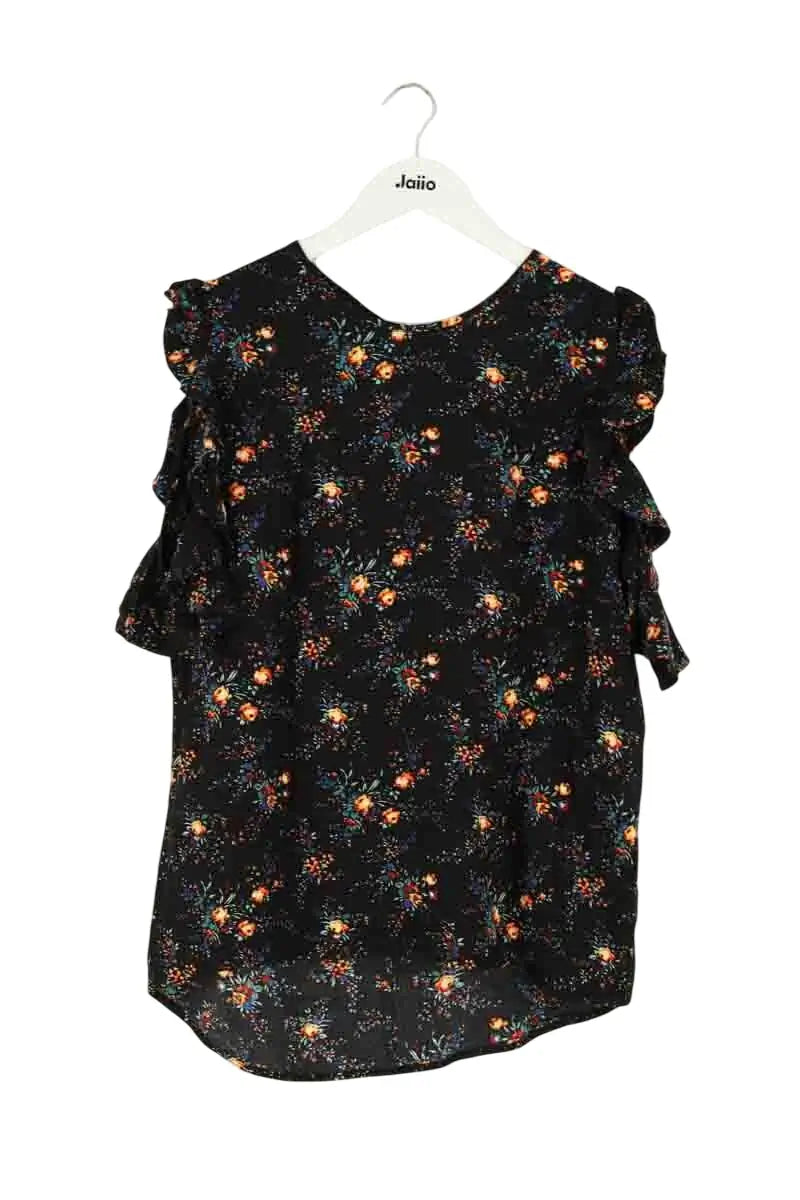 Blouse Sandro Noir en Viscose, taille M - Seconde Main