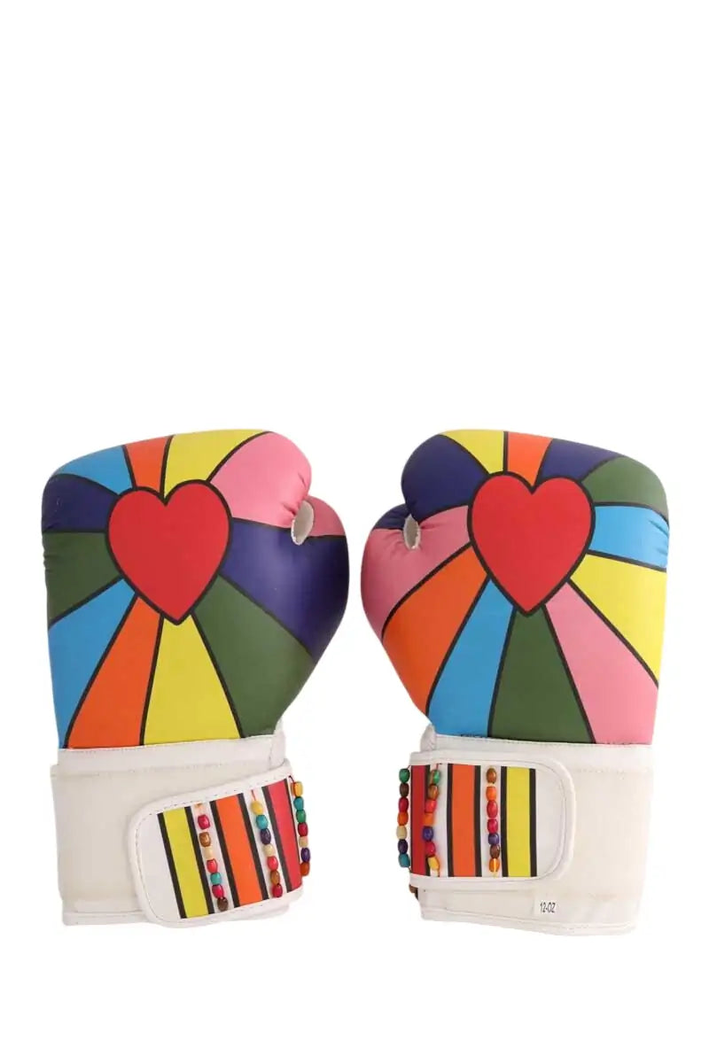 Gant de boxe en cuir Mira Mikati Psychedelic Multicolore en Cuir, taille M - Seconde Main