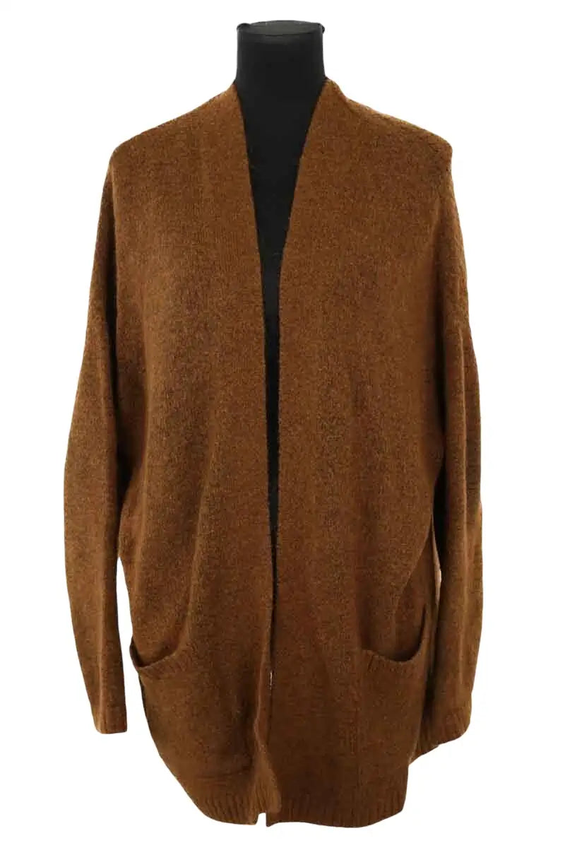 Gilet Gerard Darel Camel en Laine, taille M - Seconde Main