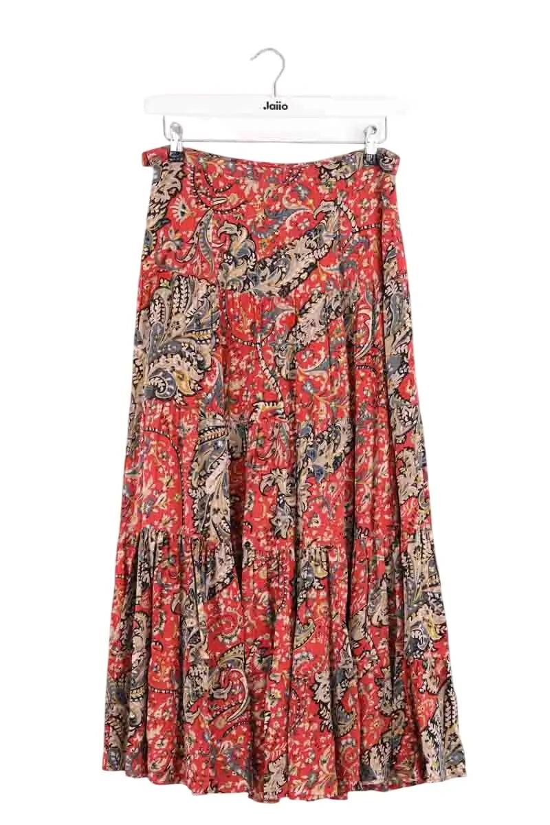 Jupe Laurence Bras Rouge en Viscose, taille XS - Seconde Main