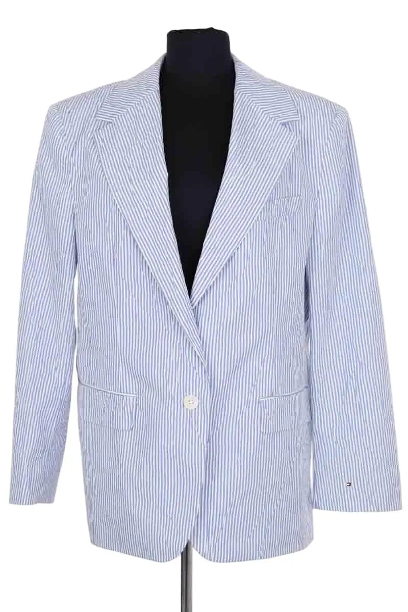 Blazer Tommy Hilfiger Bleu en Synthétique, taille XS - Seconde Main