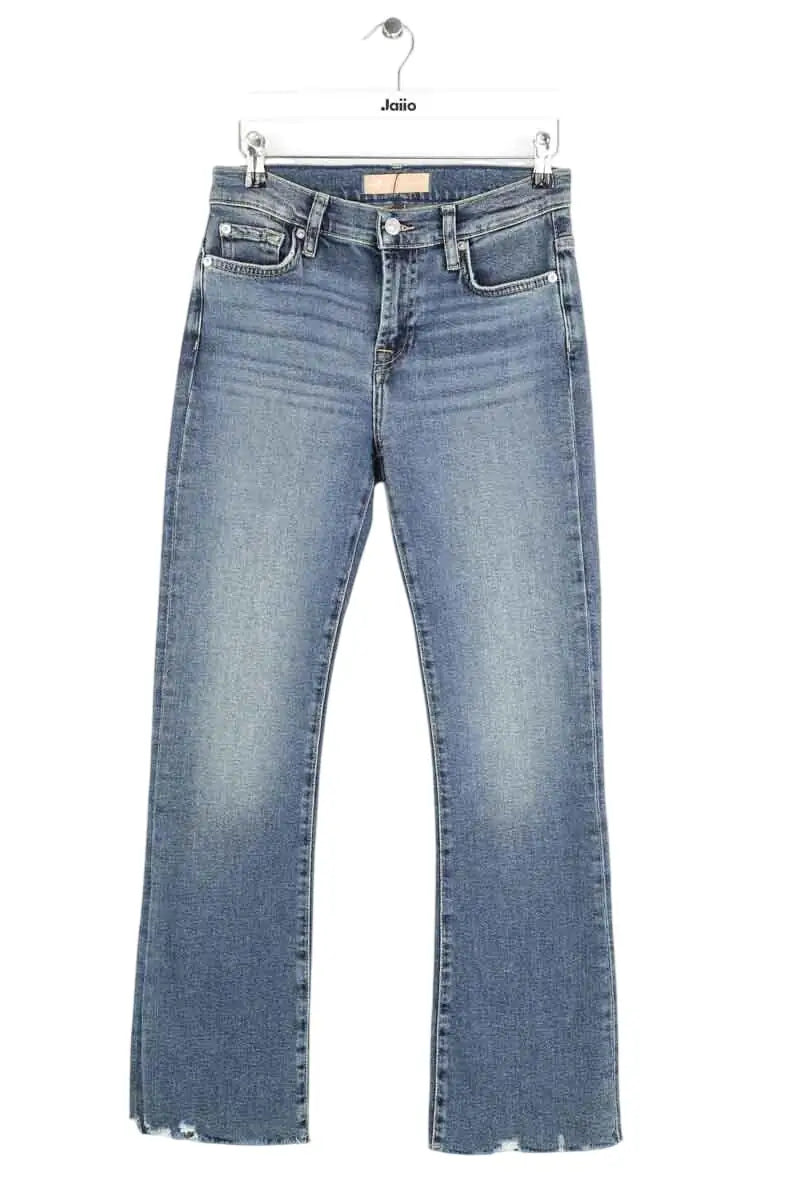 Jean droit 7 For All Mankind Bleu en Coton, taille XS - Seconde Main