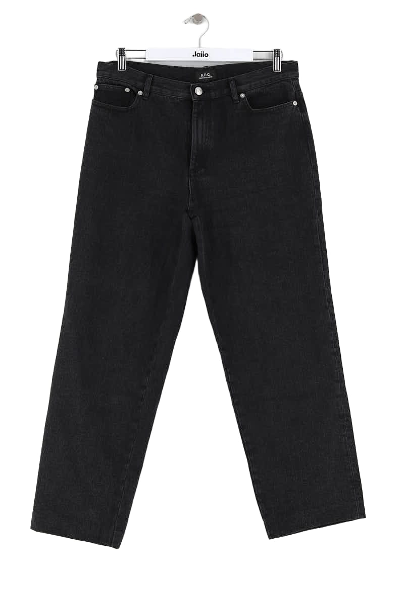 Jean large APC Noir en Coton, taille XL - Seconde Main