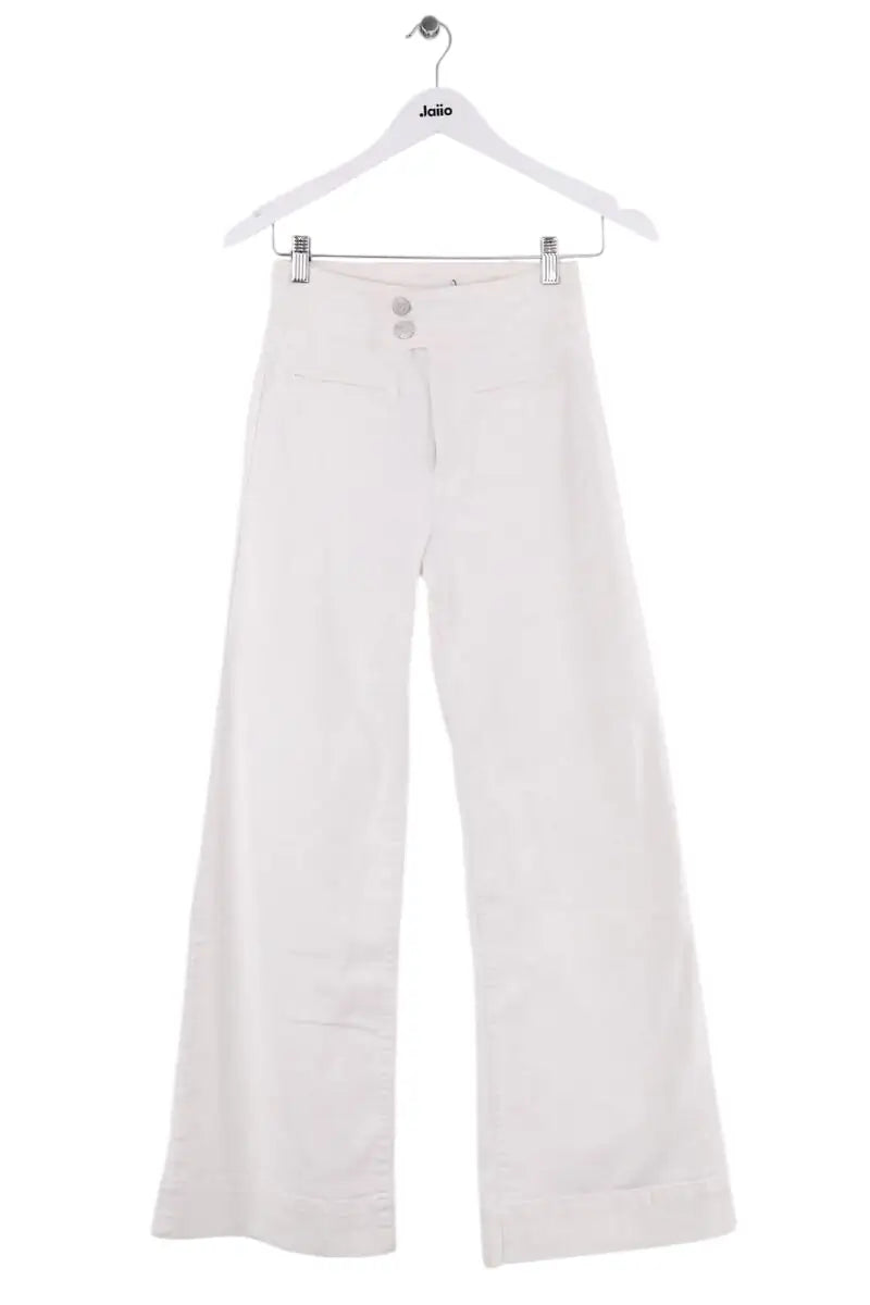 Jean large Frame Blanc en Coton, taille XS - Seconde Main