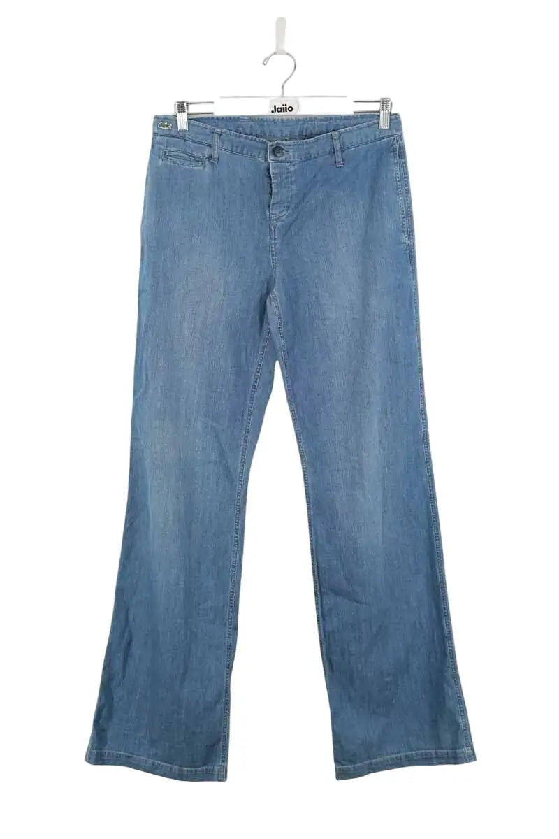Jean large Lacoste Bleu en Coton, taille L - Seconde Main