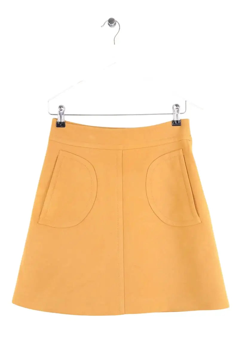 Jupe Claudie Pierlot Jaune en Synthétique, taille S - Seconde Main