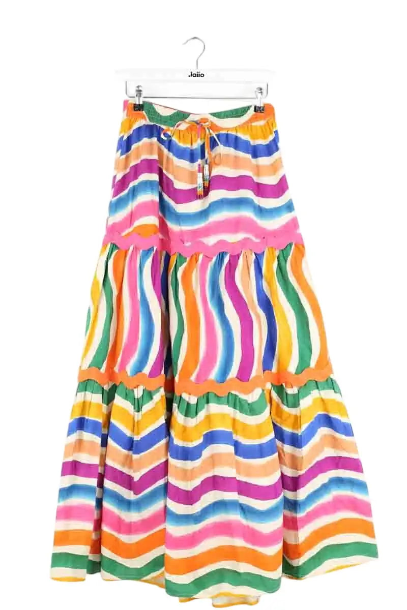 Jupe Farm Rio Multicolore en Coton, taille M - Seconde Main