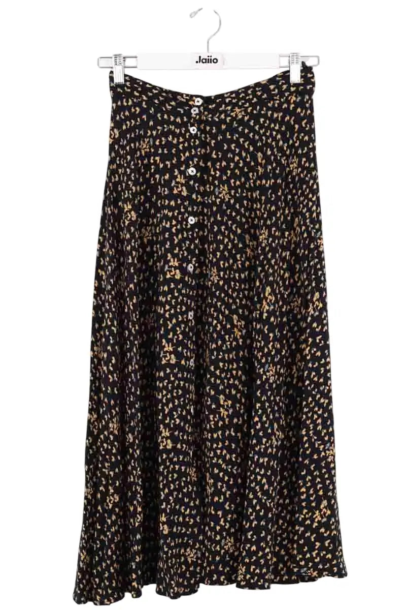 Jupe Leon & Harper Noir en Viscose, taille XS - Seconde Main