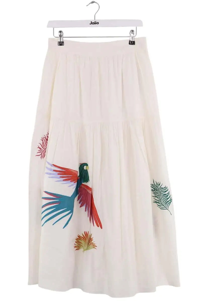Jupe Vanessa Bruno Blanc en Coton, taille L - Seconde Main