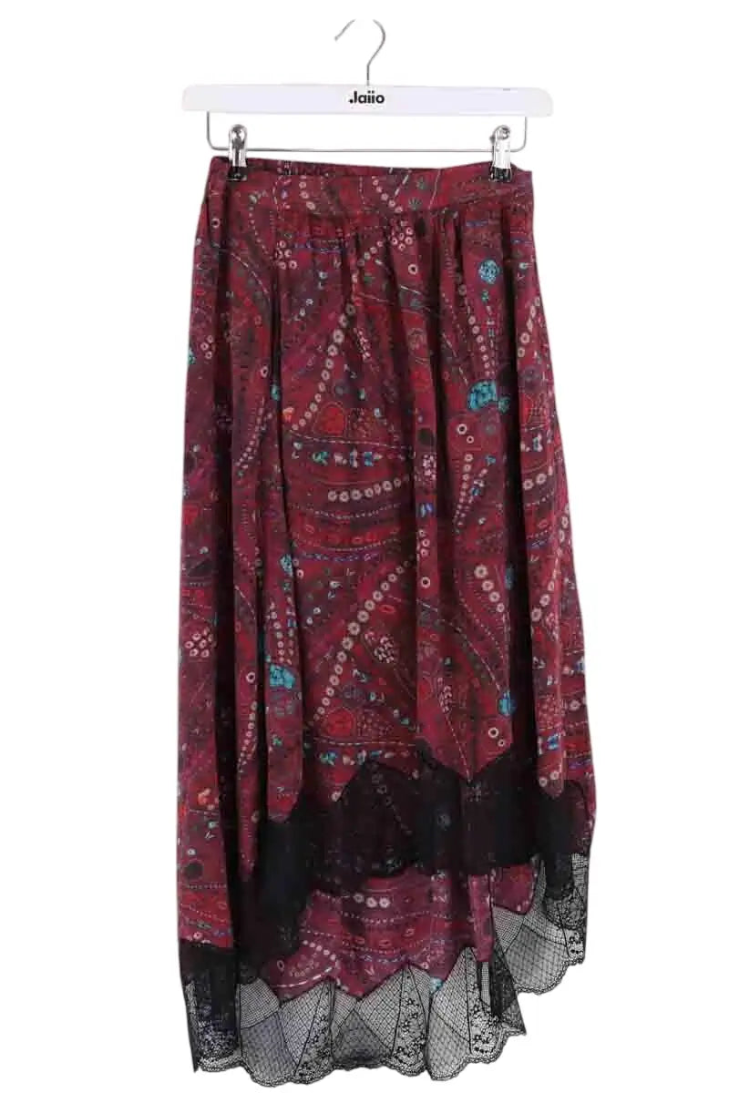 Jupe Zadig & Voltaire Bordeaux en Viscose, taille XS - Seconde Main