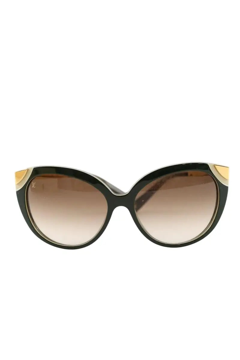 Lunettes de soleil Louis Vuitton Vert en Plastique - Seconde Main