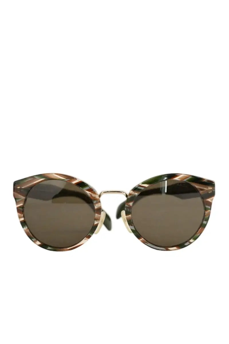 Lunettes de soleil Prada Marron en Plastique - Seconde Main