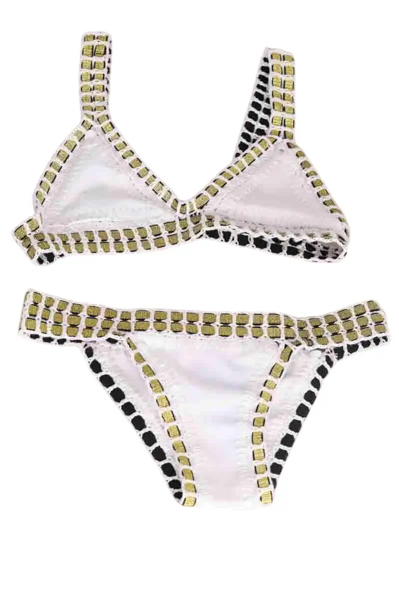 Maillot de bain Les Canebiers Blanc en Synthétique, taille S - Seconde Main