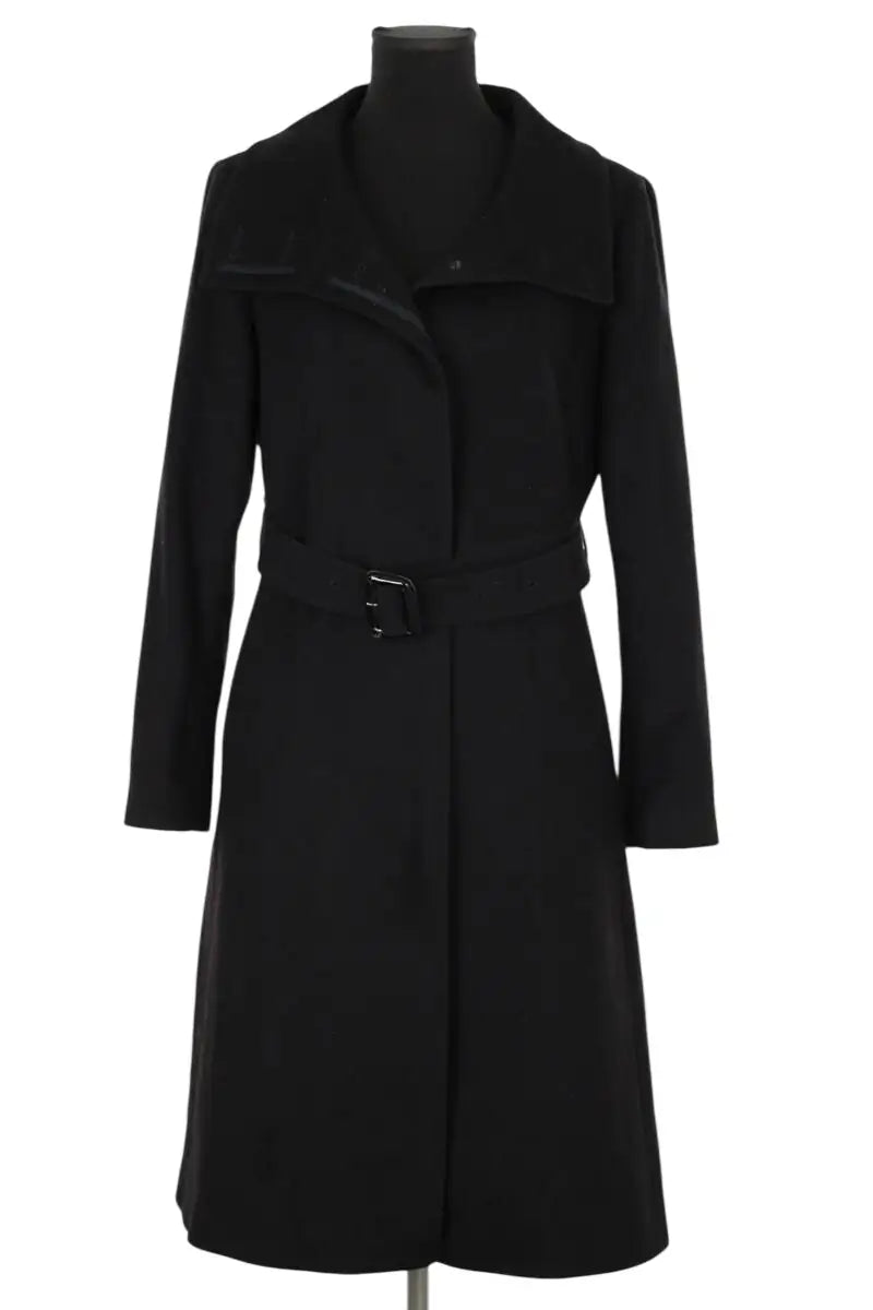 Manteau Burberry Noir en Laine, taille S - Seconde Main