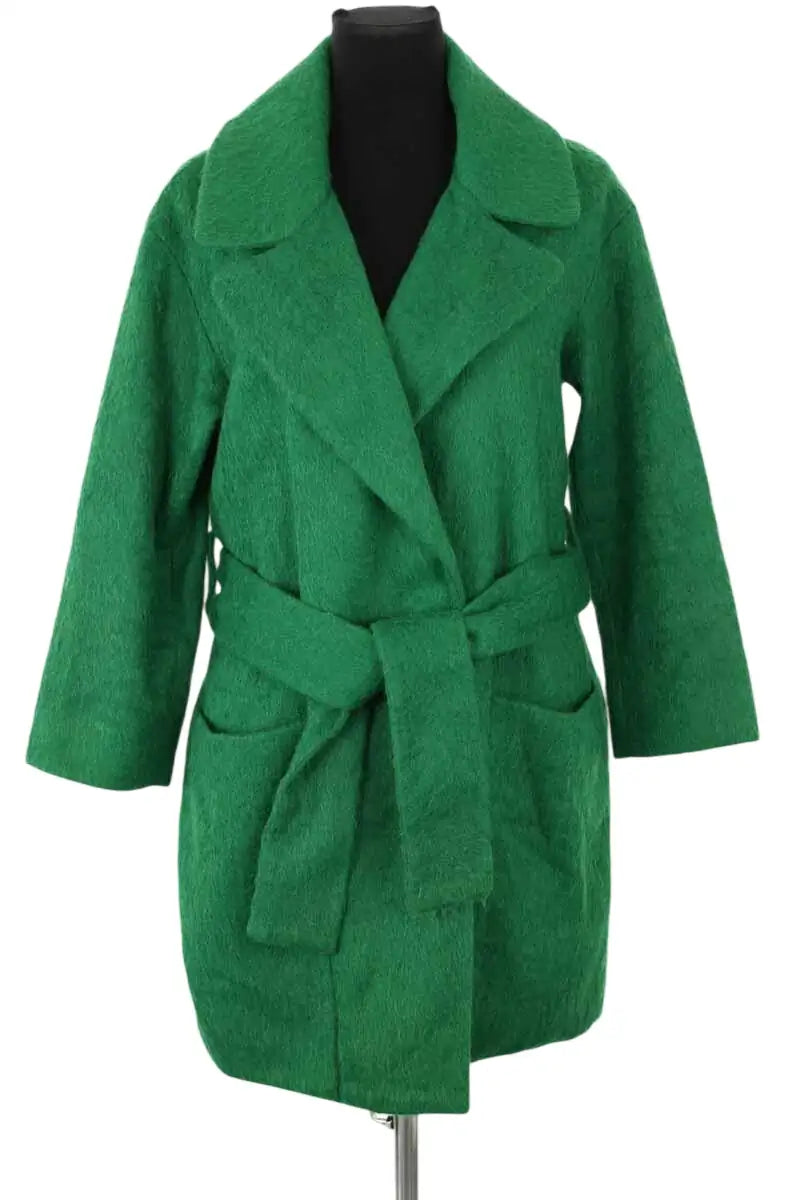 Manteau Diane Von Furstenberg Vert en Laine, taille S - Seconde Main