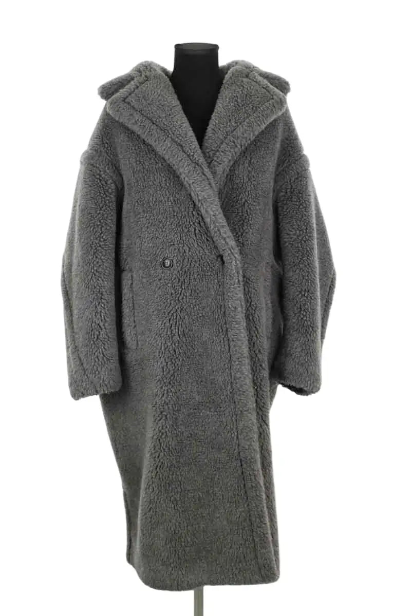 Manteau Max Mara Gris en Laine, taille XS - Seconde Main
