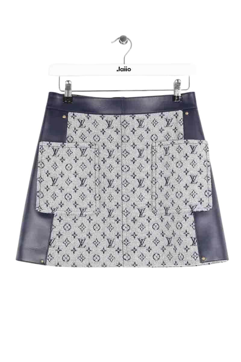 Mini jupe Louis Vuitton Gris en Laine, taille XS - Seconde Main