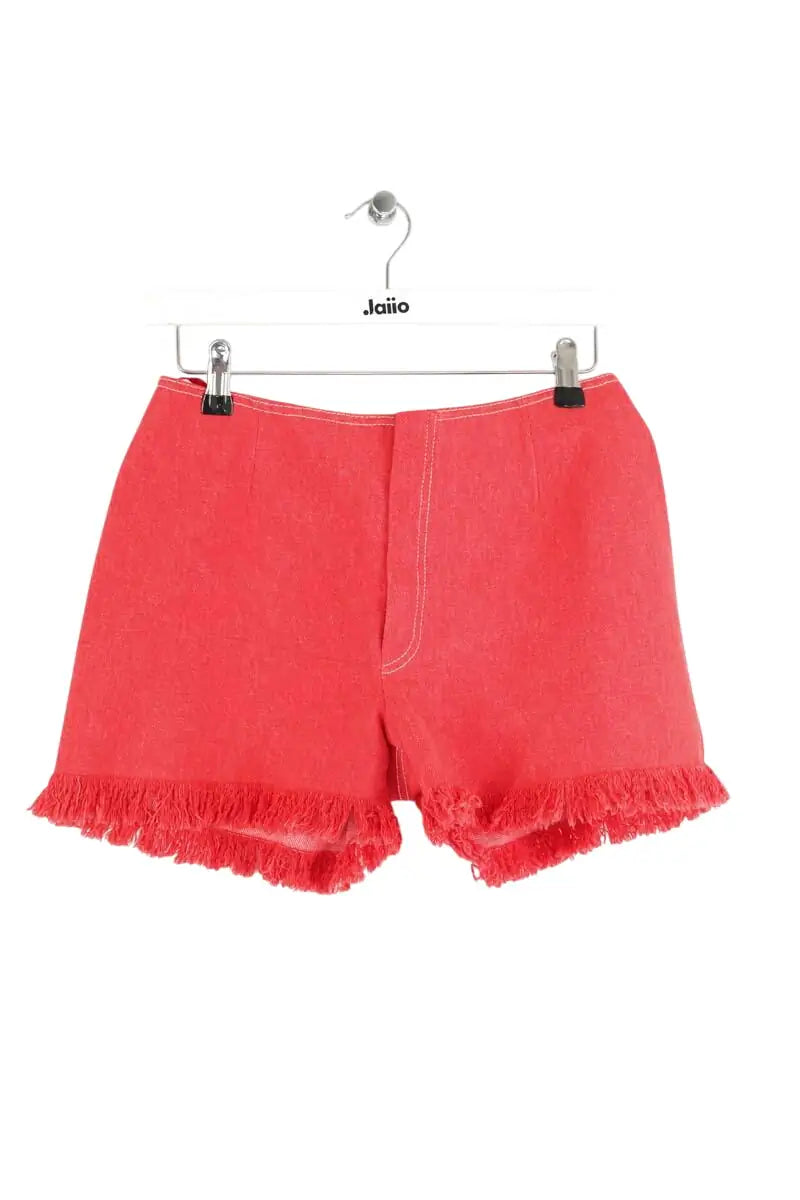 Mini short Chanel Rouge en Coton, taille S - Seconde Main
