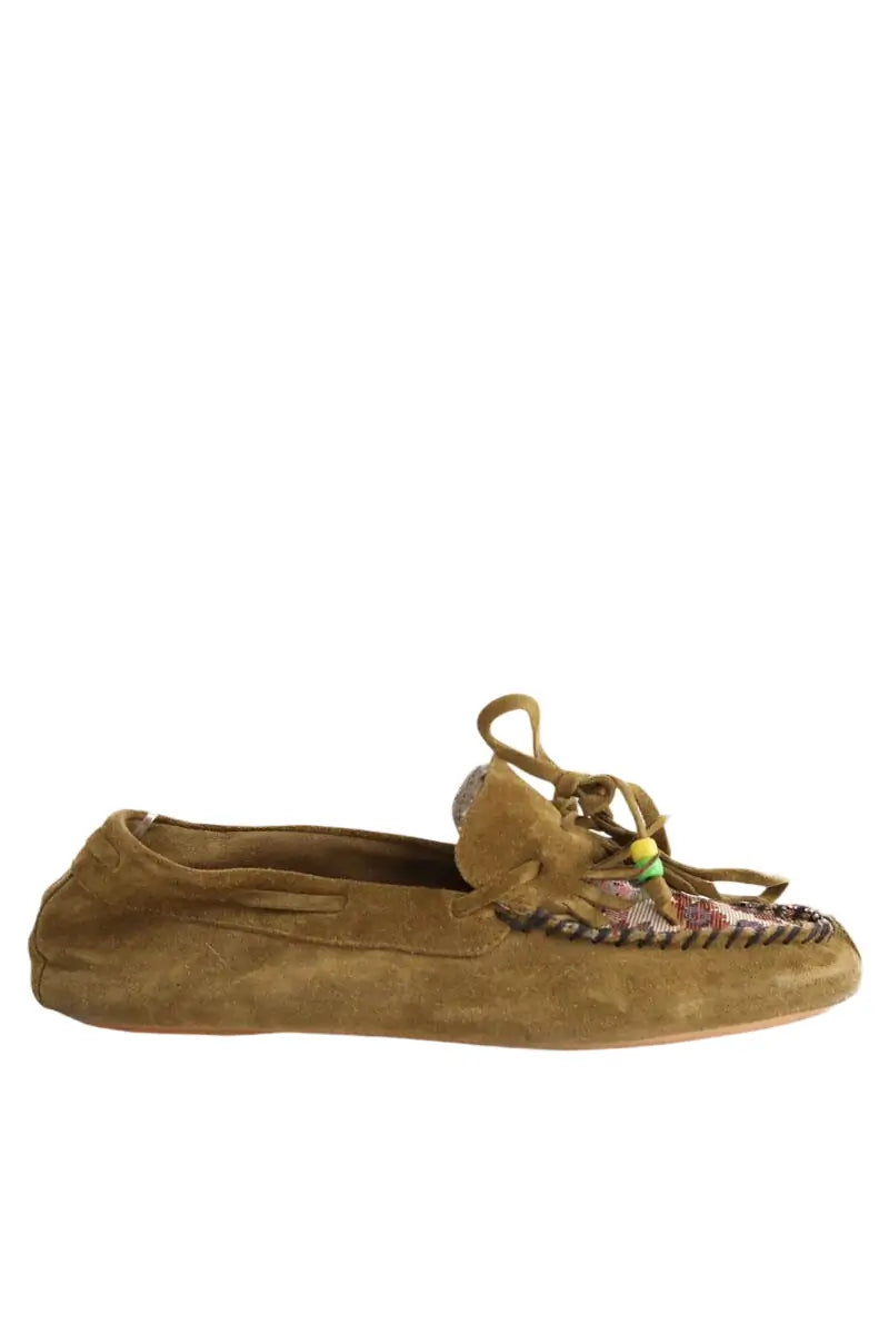 Mocassins Anniel Kaki en Daim, taille 39 - Seconde Main