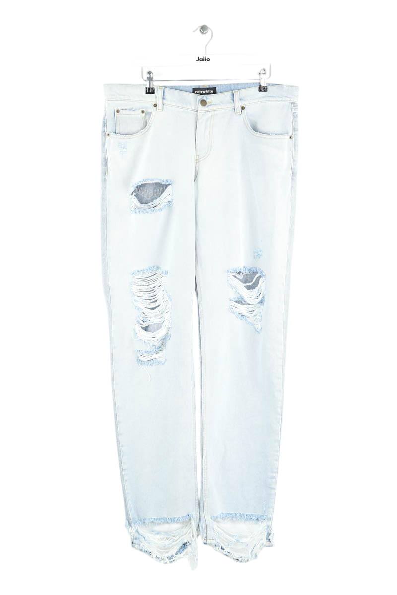 Jean droit Retrofete Bleu