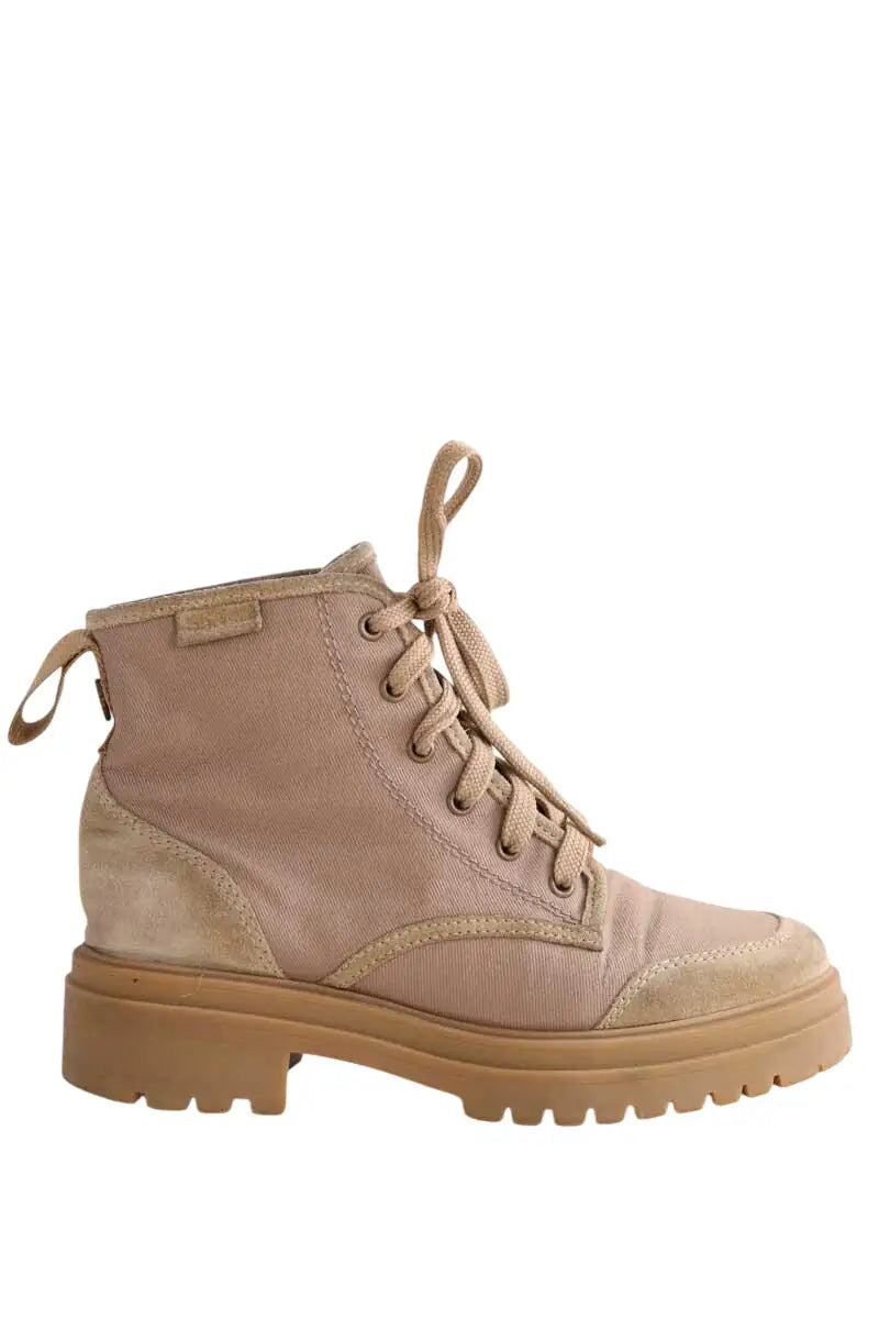 Chaussures à lacets Ba&Sh Camel en Tissu, taille 36 - Seconde Main