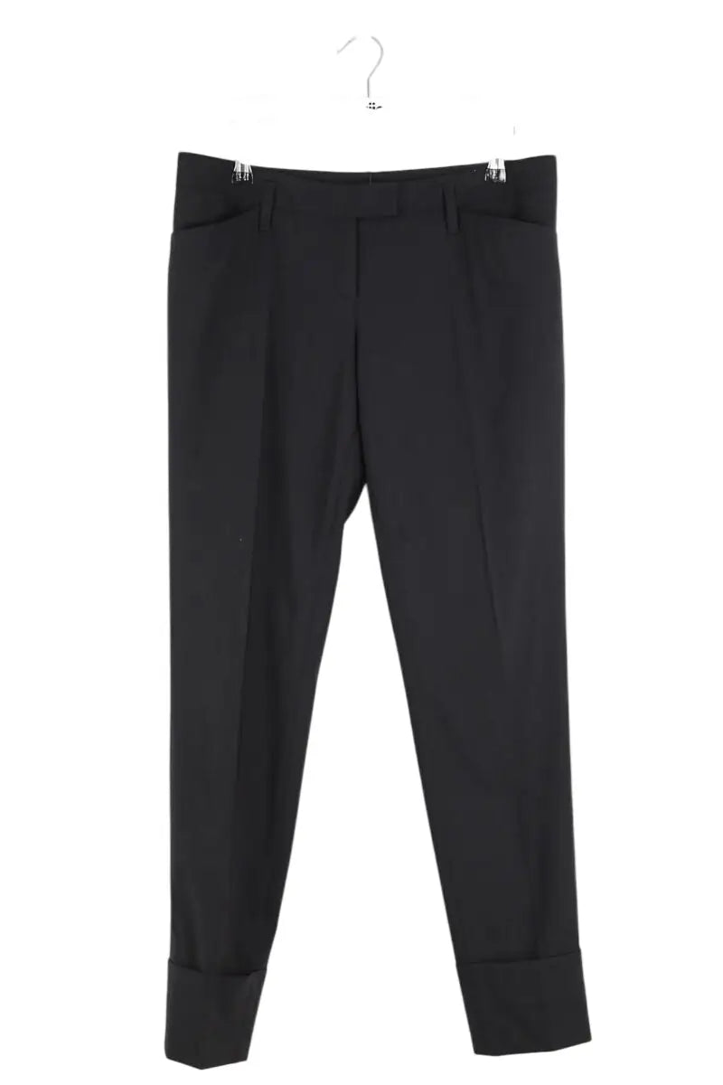 Pantalon droit Barbara Bui Noir en Laine, taille L - Seconde Main