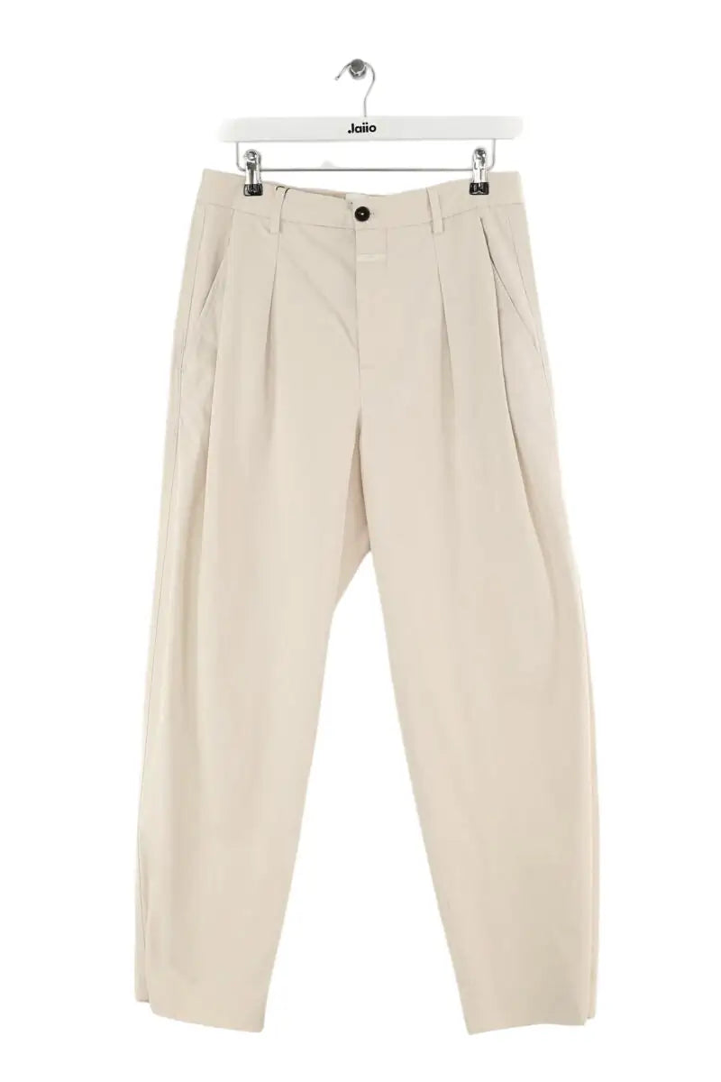 Pantalon droit Closed Ecru en Coton, taille L - Seconde Main