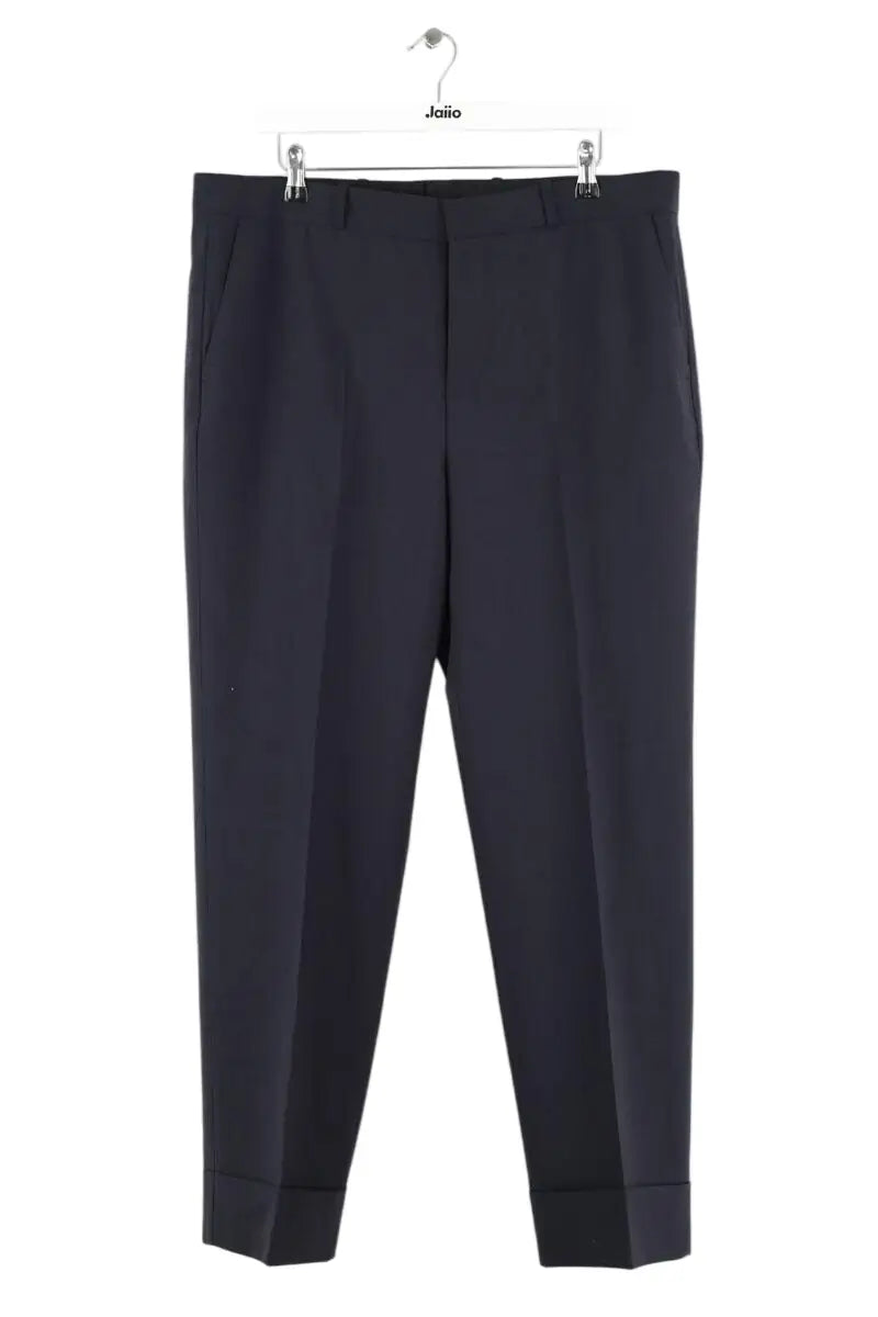 Pantalon droit Sandro Marine en Laine, taille L - Seconde Main