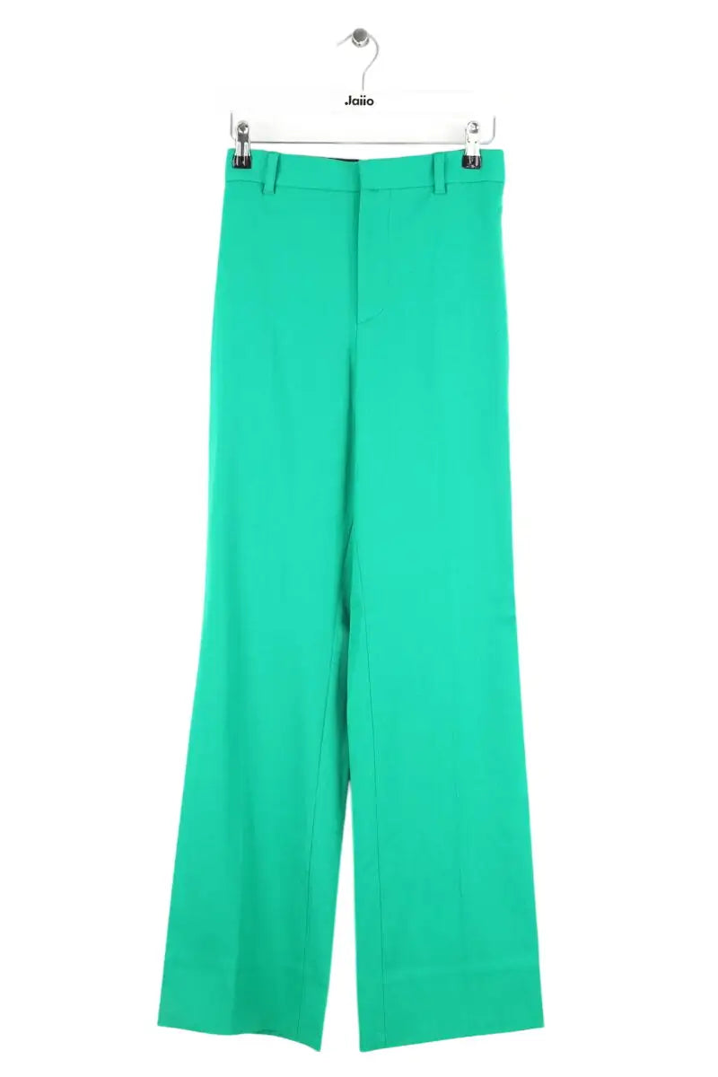 Pantalon large Balenciaga Vert en Laine, taille XS - Seconde Main