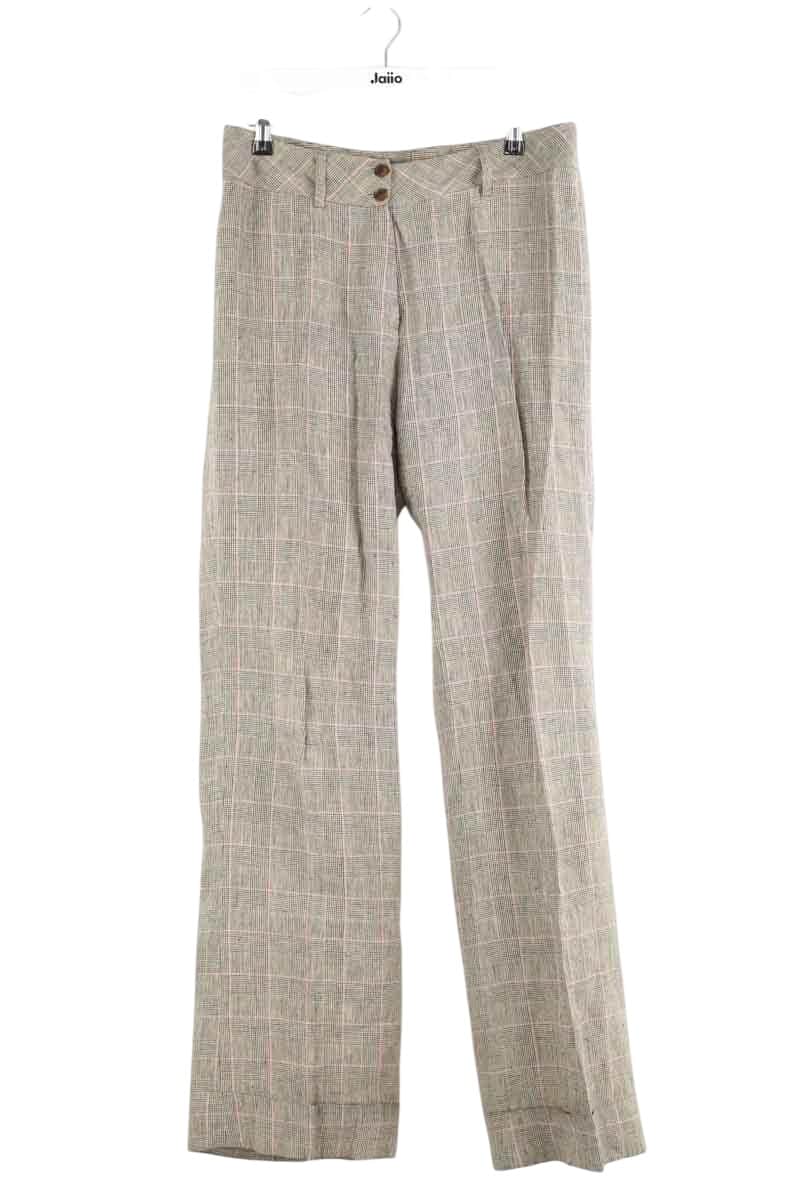 Pantalon large Gerard Darel Marron en Lin, taille L - Seconde Main