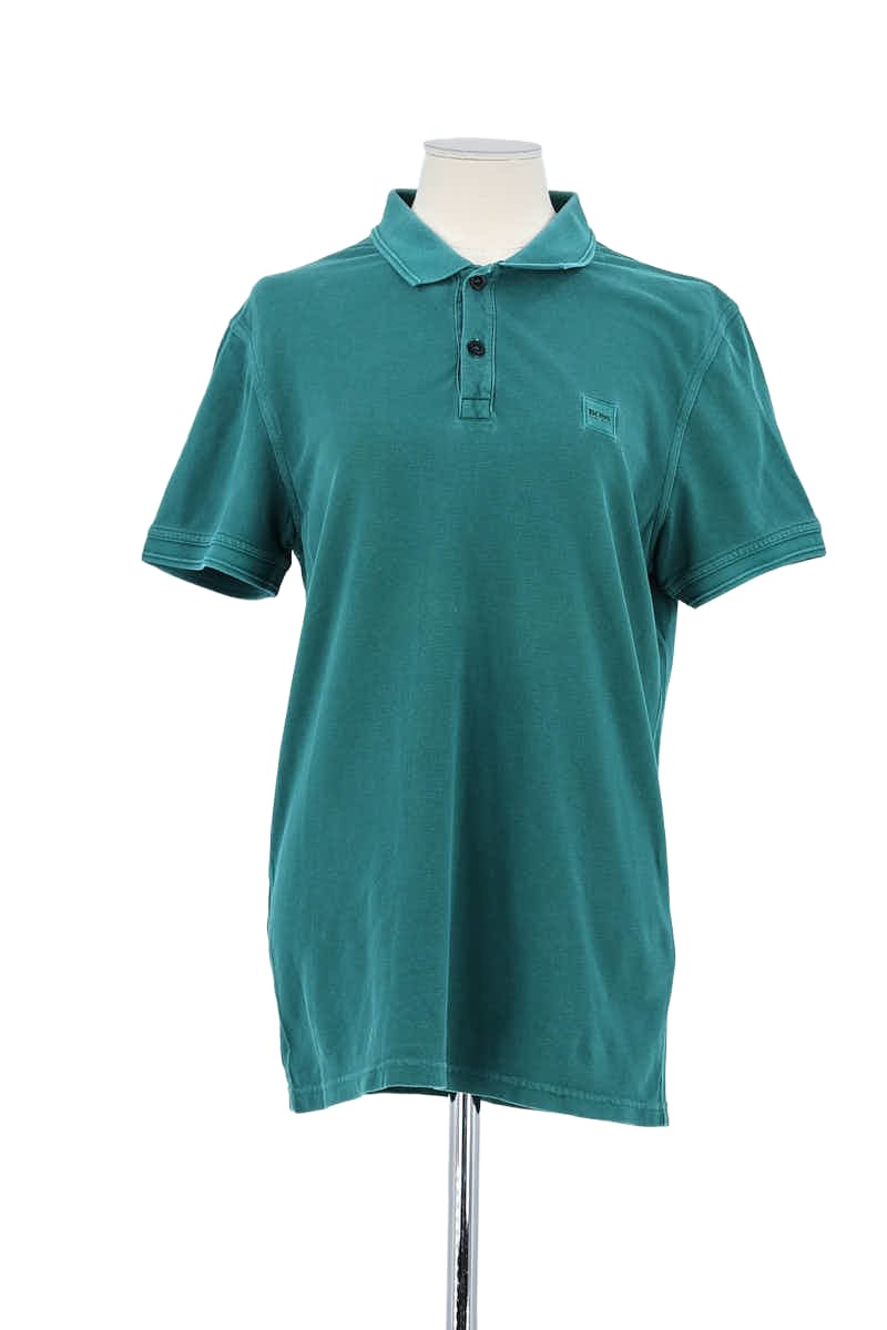 Polo Hugo Boss Vert en Coton, taille M - Seconde Main