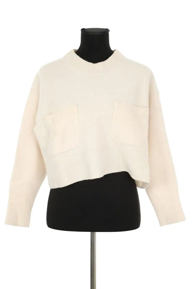 Pull Bimba y Lola Beige en Laine, taille S - Seconde Main