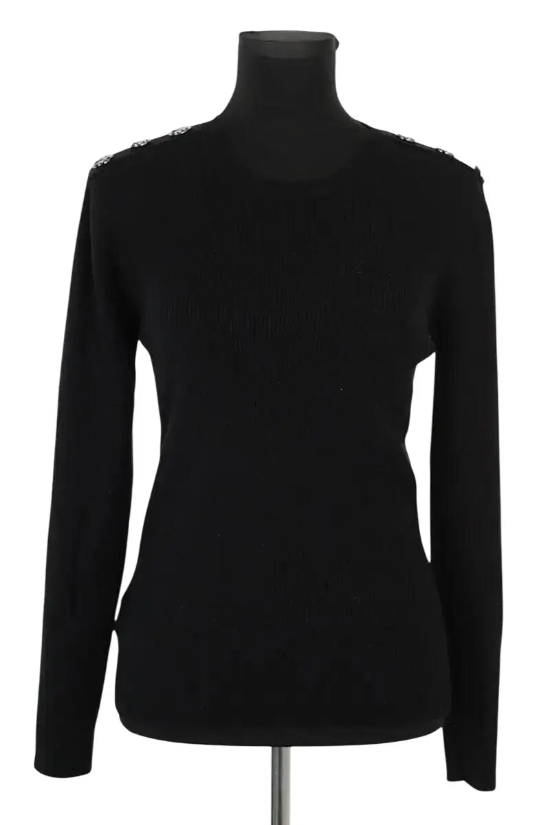 Pull Pinko Noir en Coton, taille L - Seconde Main
