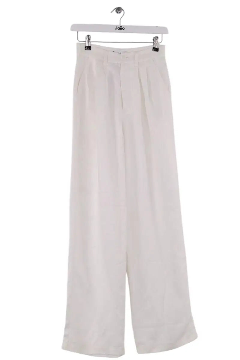 Pantalon Anine Bing Blanc en Synthétique, taille XXS - Seconde Main