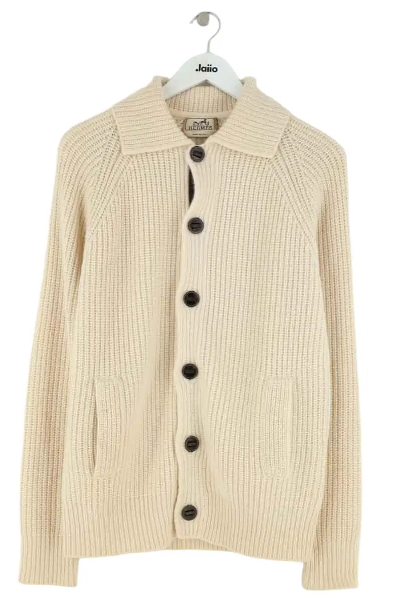 Gilet Hermès Ecru en Cachemire, taille XS - Seconde Main