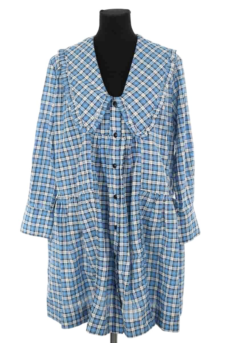 Robe Ganni Bleu en Polyester, taille M - Seconde Main
