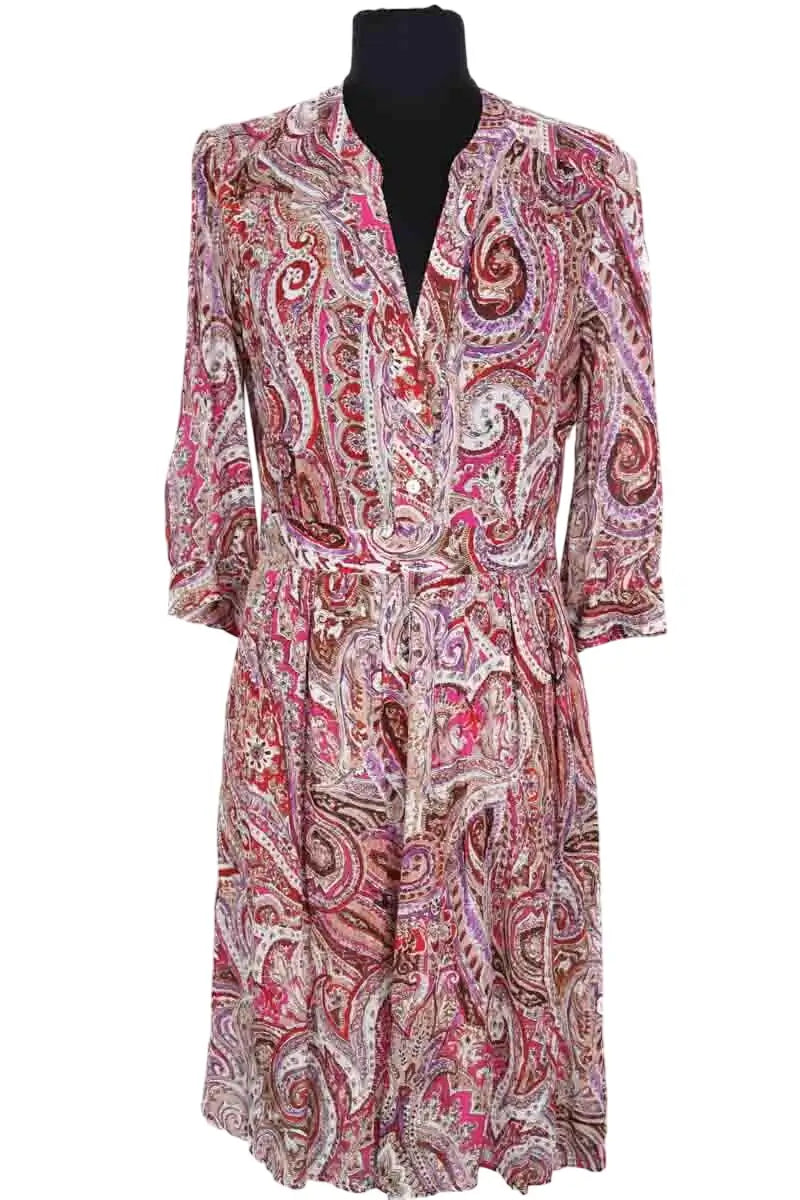 Robe Gerard Darel Blanc en Viscose, taille S - Seconde Main