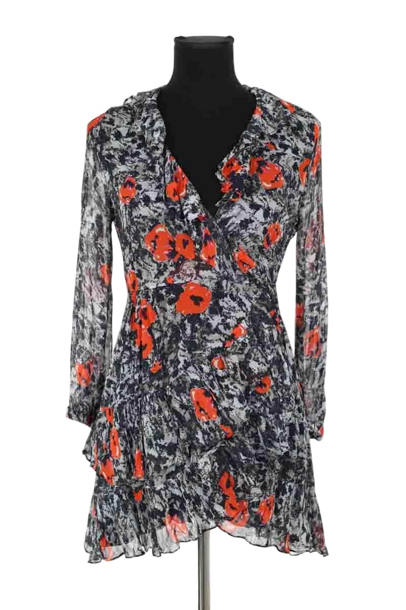 Robe Iro Noir en Viscose, taille XS - Seconde Main