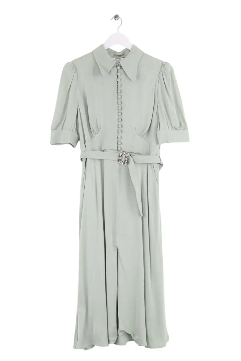 Robe LK Bennett Vert en Viscose, taille L - Seconde Main
