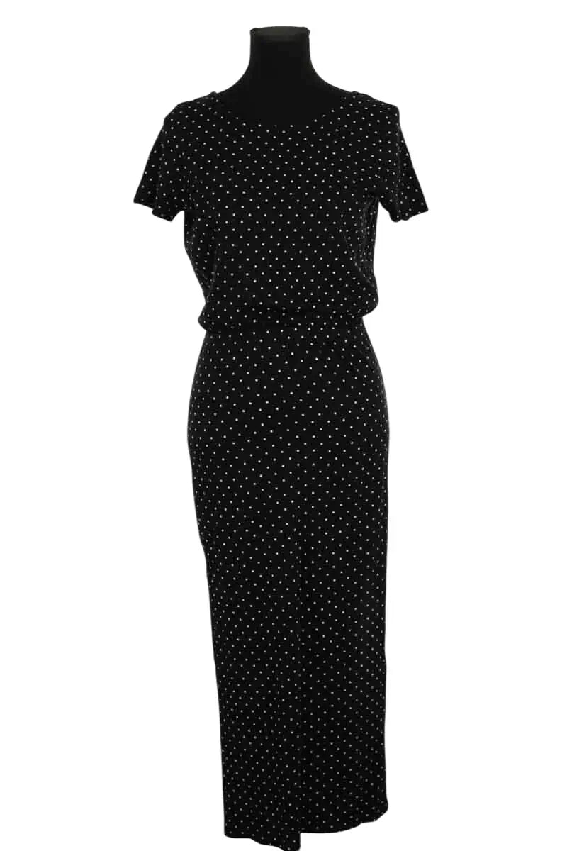 Robe Sézane Noir en Coton, taille S - Seconde Main