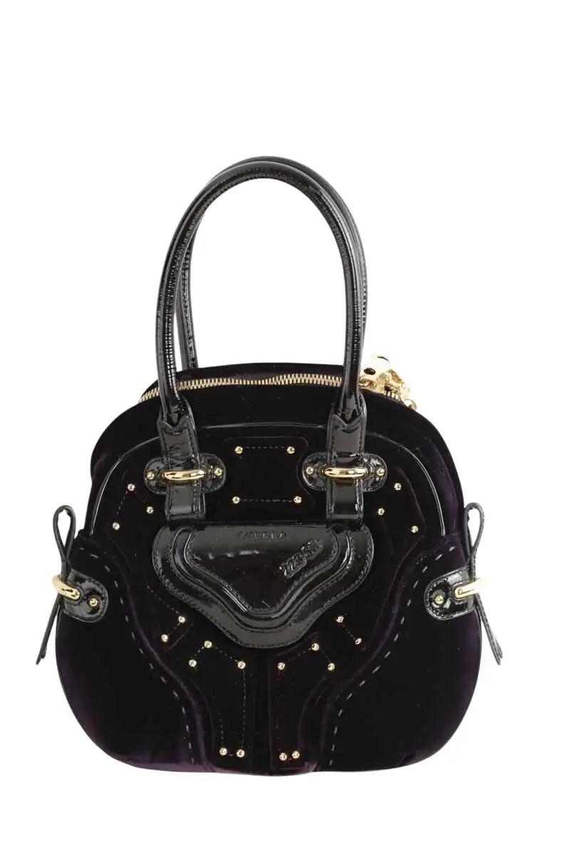 Sac porté épaule Paule Ka Violet en Velours - Seconde Main