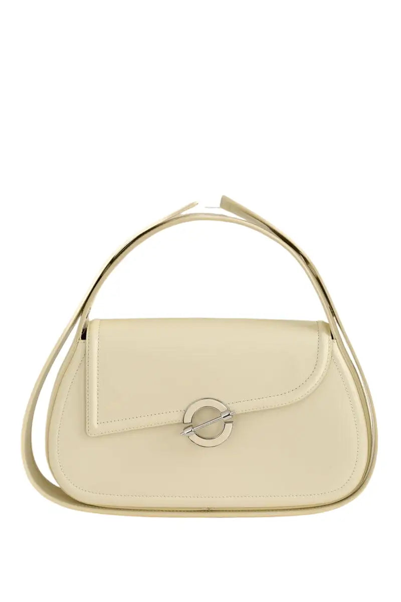 Sac porté épaule Samsoe Samsoe Sahero Ecru en Cuir verni - Seconde Main