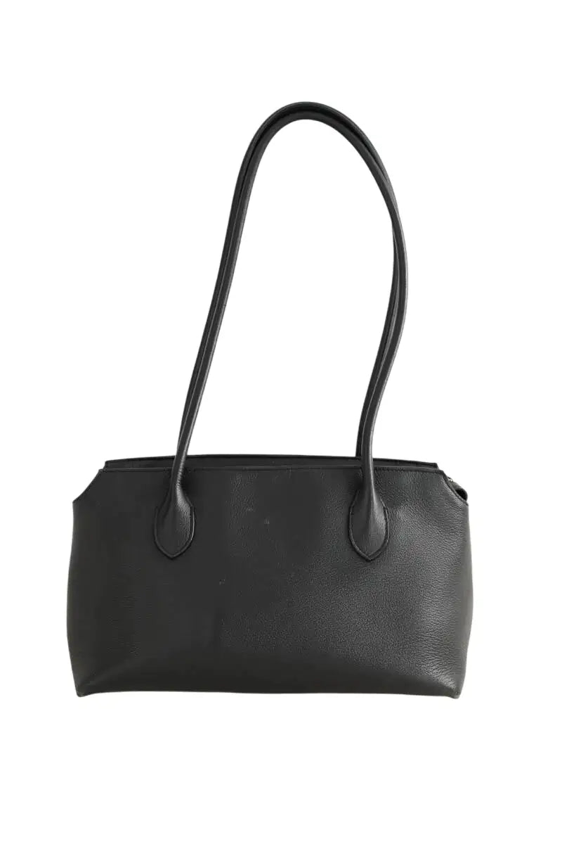 Sac porté épaule The Row Terrasse Noir en Cuir - Seconde Main
