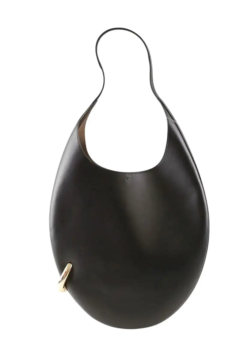 Sac porté épaule Tory Burch Pierced soft bag Noir en Cuir - Seconde Main