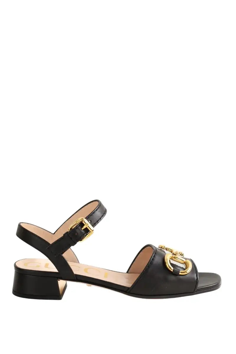 Sandales Gucci Noir en Cuir, taille 38 - Seconde Main