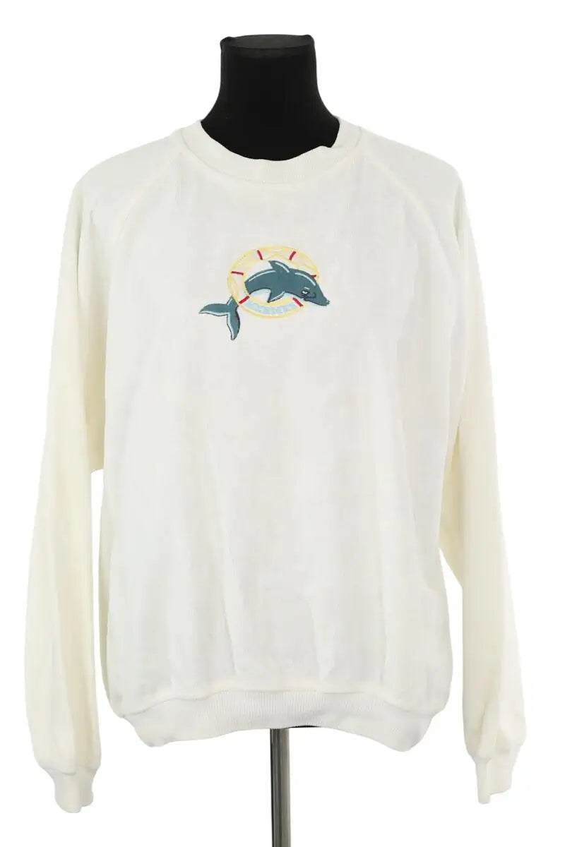 Sweatshirt Hermès Blanc en Coton, taille M - Seconde Main
